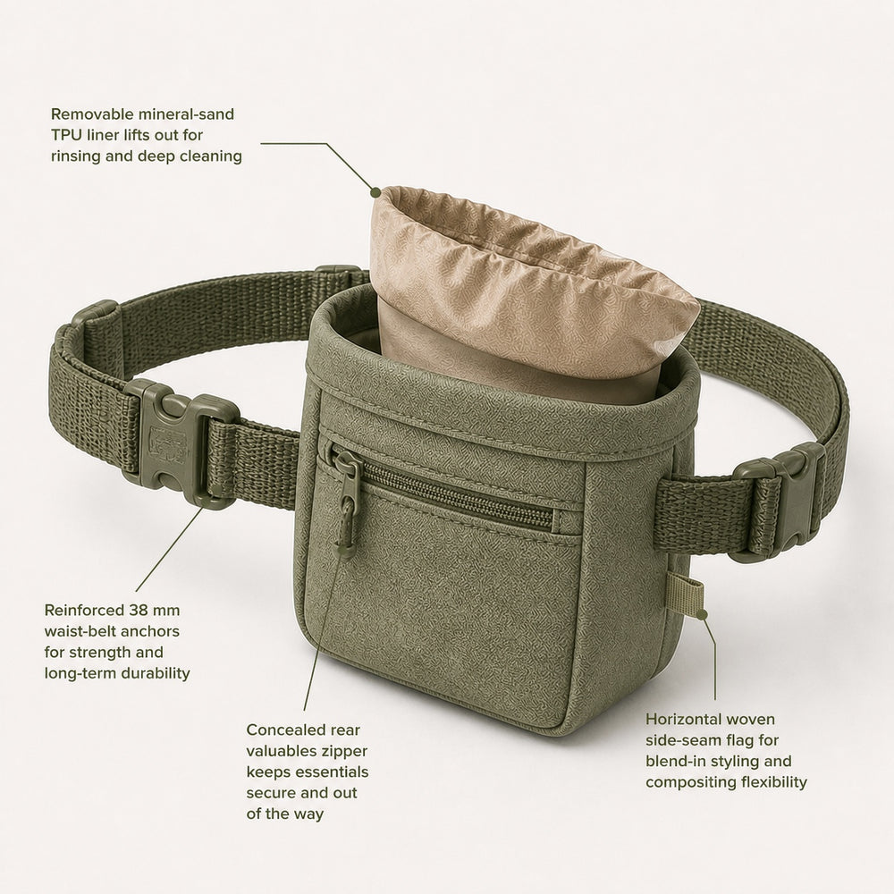 Zuremi Dog Walk Treat Pouch detail view