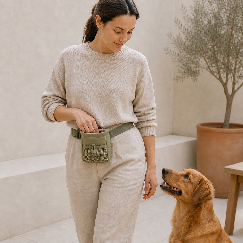 Zuremi Dog Walk Treat Pouch side view