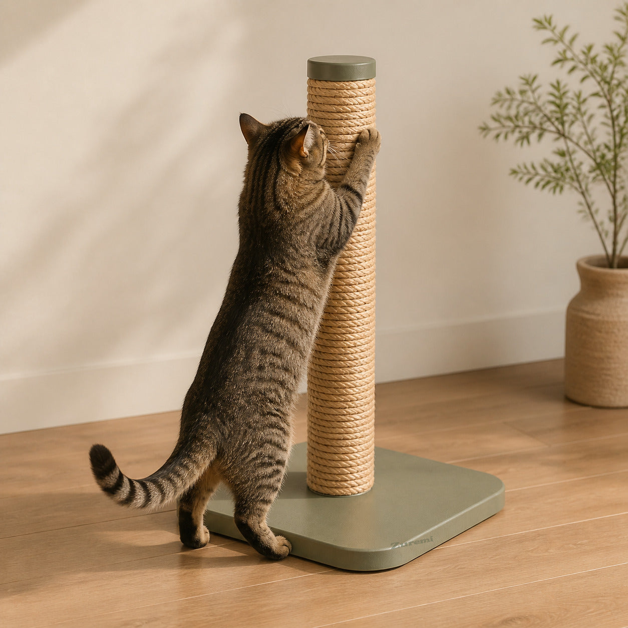 Zuremi Upright Scratching Post side view