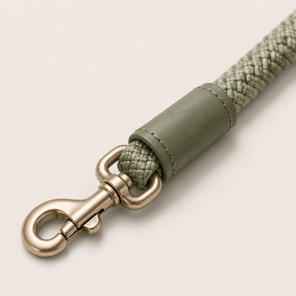 Zuremi Round Rope Dog Leash detail view